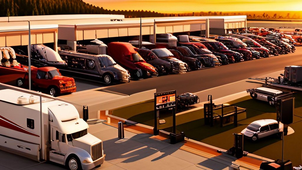 Missouri truckers parking their trucks at a truck stop